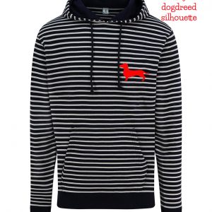 Dog hoodie navy any breed unisex