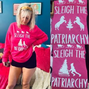 Sleight the Patriarchy Magenta Sweatshirt